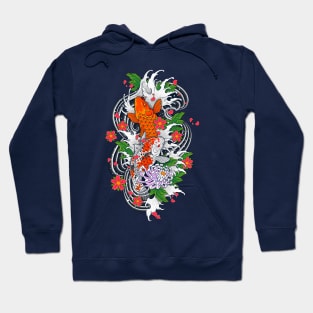 Koi Fish Pond Hoodie